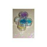 Holographic Nail Glitter Powder Epoxy Coated , Blue Heart Shape thumbnail-1