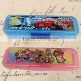 Curtom Logo Print Transparent Colorful Plastic Pencil Case Pen Boxes thumbnail-3