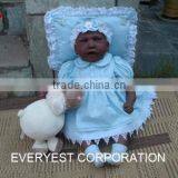 18 Inches Black Skin Dolls Lovely Baby Dolls Latin African American Silicone Baby Dolls for Kids thumbnail-2