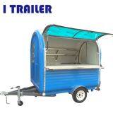 CE ISO Approved Mobile Fiberglass Food Caravan Trailer Kitchen for Sale thumbnail-3