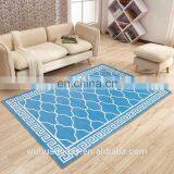 PRINTED SHORT PLUSH MAT - 3599 BLUE thumbnail-1