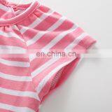 Pink Stripe Dress And Leggings Girl Summer Outfit Kids Clothing Baby Clothes thumbnail-3