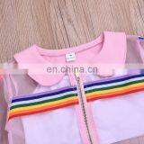 2019 Hot Summer New Girls' Clothing Sets Sun Protection Tops +Solid Shorts +Solid Vest Outfits Set KIds Children Cloth thumbnail-6