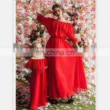 2019 Mother Daughter Bubble Sleeve Chiffon Dress Mother Daughter Clothes Lady Style Mom And Daughter (this Link for WOMAN) thumbnail-3