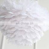 Feather Shade Chandelier Lighting White Indoor Ceiling Hanging Pendant Lights thumbnail-5