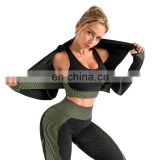 In Stock Custom Plus Size Sports Ladies Fitness & Yoga Wear Gym Workout Clothing Women Active Wear Yoga Set