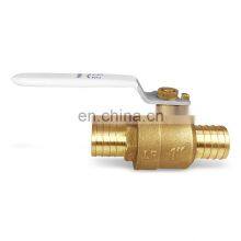 1/2" - 3/4" Inch Valogin 400WOG PEX Forging Lead-Free Brass Ball Valve thumbnail-5