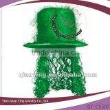 carvinal hat with green wig for St patrick day