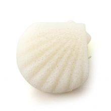 Wholesale White Color Shell Shape Natural Facial Organic Konjac Sponge thumbnail-2