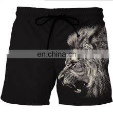 Wholesale Polyester Customized Logo Printed Men Summer Beach Shorts With Drawstring thumbnail-2