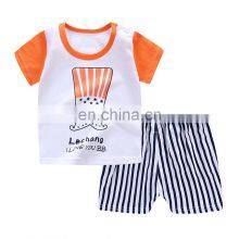 Hot Sale Summer Children's, Clothing Sets 100 Different Design Baby Boy Clothing Sets 2pcs T-shirt Kids Clothes/