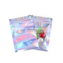 Holographic Bags Holographic Packaging Bags Factory Wholesale Resealable Food Storage Holographic Mylar Bags thumbnail-3