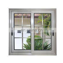 Manufacturers Price Modern House Window Grill Design New Champagne Color Small Aluminium Glass Sliding Windows for Sale
