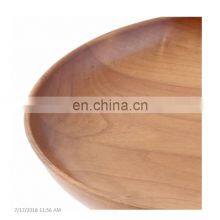 Eco-Friendly Round Design Wooden Dish Plate thumbnail-4