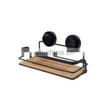 Bamboo Spice Rack Organizer Rack Bathroom Corner Metal Rack Shelf