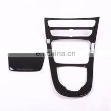 For Mercedes Benz W213 E Class 2016 2017 2018 ABS Plastic Carbon Fiber Color Console Gear Panel Frame Cover Trim Stickers Parts thumbnail-1