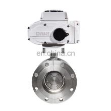 ANSI Flange 150LB Electric Butterfly Valve with PTFE Seat Regulation Type 4-20mA Stainless Steel 304
