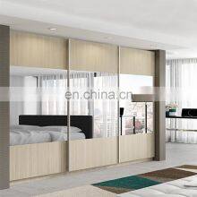 Design Bedroom Wall Transparent Big Closet Wooden Clothes Sliding Wardrobe Cabinets in the Wall thumbnail-3