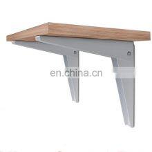 Black Powder Coated Metal Heavy Duty Wall Mounting Floating Shelf Brackets thumbnail-2