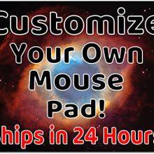 Personalized Mouse Pad - Add Pictures, Text, Logo or Art Design and Make Your Own Customized Mousepad Custom Mouse Mat Comes in a Colorful Gift Bag. Personalized Your Gaming Mousepad thumbnail-1