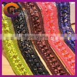 2016 Wholesale High Quality Polyester Ribbon Custom Knit Weave Ribbon Flowers Making thumbnail-1