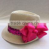 Lovely Girls Fashion Straw Flower Sun Summer Beach Hat