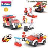 COGO Bricks Fire Fighter 3 in 1 Building Blocks With 105pcs Bricks and Blocks