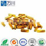 2014 New Style Yellow Glass Twist Bugles for Dress Accessories