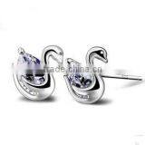 JINSE Swan Earrings For Cute Girls thumbnail-1