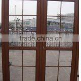 Wood Color Frame Cheap House Casement Door for Sale in Foshan