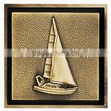 Art Carved Antique Bronze Bath Shower Waste Drain FD010 thumbnail-1