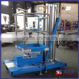 Single Mast Electric Motor Lift/aluminum Alloy Mast Lift