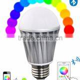 E26 E27 7W Bluetooth LED Lamp, Dimmable Color Changing Bluetooth Smart LED Lamp                        
                                                Quality Choice