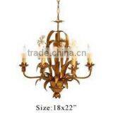 Iron Wedding Chandelier, Wrough Iron Chandelier, Round Iron Chandelier thumbnail-1