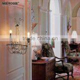 Luxury Home Designs Interior Wall Light Fxitures 2 Light Crytal Wall Sconce MD82001 thumbnail-6