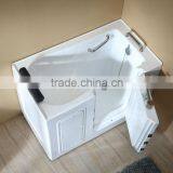 Q378 Bathtub Mat With Pillow Whirlpool Bathtube With Door for Disabled thumbnail-3