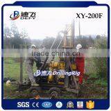 XY-200F Trailer Mounted Borehole Drilling Machine, 200m Water Well Drill Rig thumbnail-2