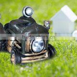 Resin Solar Vintage Tractor Garden And Path Light thumbnail-3