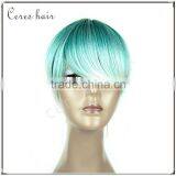 China Xuchang Ceres Company Top Quality Human Hair Indian Remy Virgin Hair Half Wig thumbnail-2