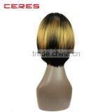 Wholesale Heat Resistant Synthetic Hair Short Bob Wig for Black Women in Stock Machine Made Cheap Price thumbnail-5