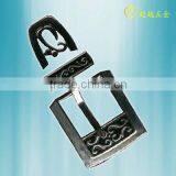 Floewr-carved Pin Belt Buckle With Clip