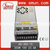 Small Volume 350W 15V 23.4A Single Output Switching Power Supply S-350-15