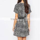 Dongguan Clothing Latest Women Summer Dresses, Short Sleeve Summer Dress for Fat Woman thumbnail-3