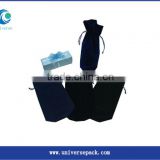 Drawstring Cotton Bottle Bag Dyeing Black Wholesale Goods Made In China With High Quality