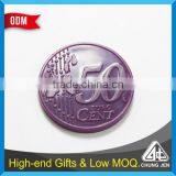 Customized Euro Coin Size Cheap Shopping Trolley Plastic Token thumbnail-1