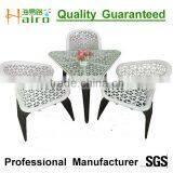 Modern White Rattan Outdoor Dining Set 2015 thumbnail-2