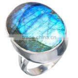 Hot Selling Natural Top Quality Faceted Labradorite Ring In Wholesale Price thumbnail-1