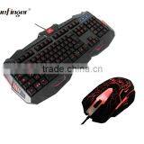 Custom Mac Keyboard and 2400DPI Adjustable USB Backlit Mouse thumbnail-2