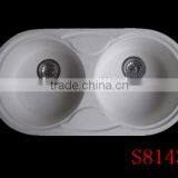 Fcheap High Quality Deep Kitchen Double Bowl Kitchen Sink , Solid Surface Acrylic Resin Kitchen Sink thumbnail-5