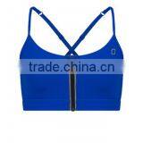 Trendy Design Women Sports Bra Front Zipper Support Yoga Top thumbnail-2